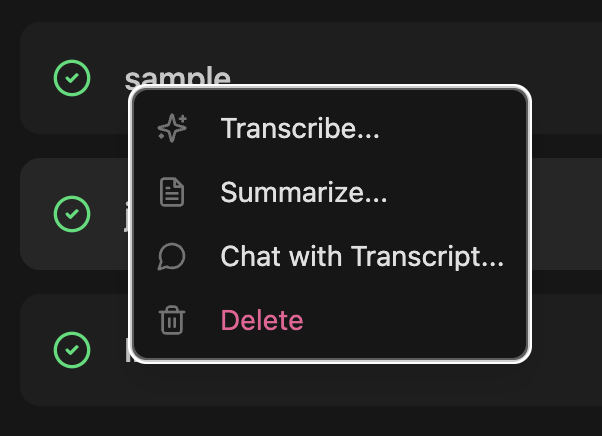 Context Menu